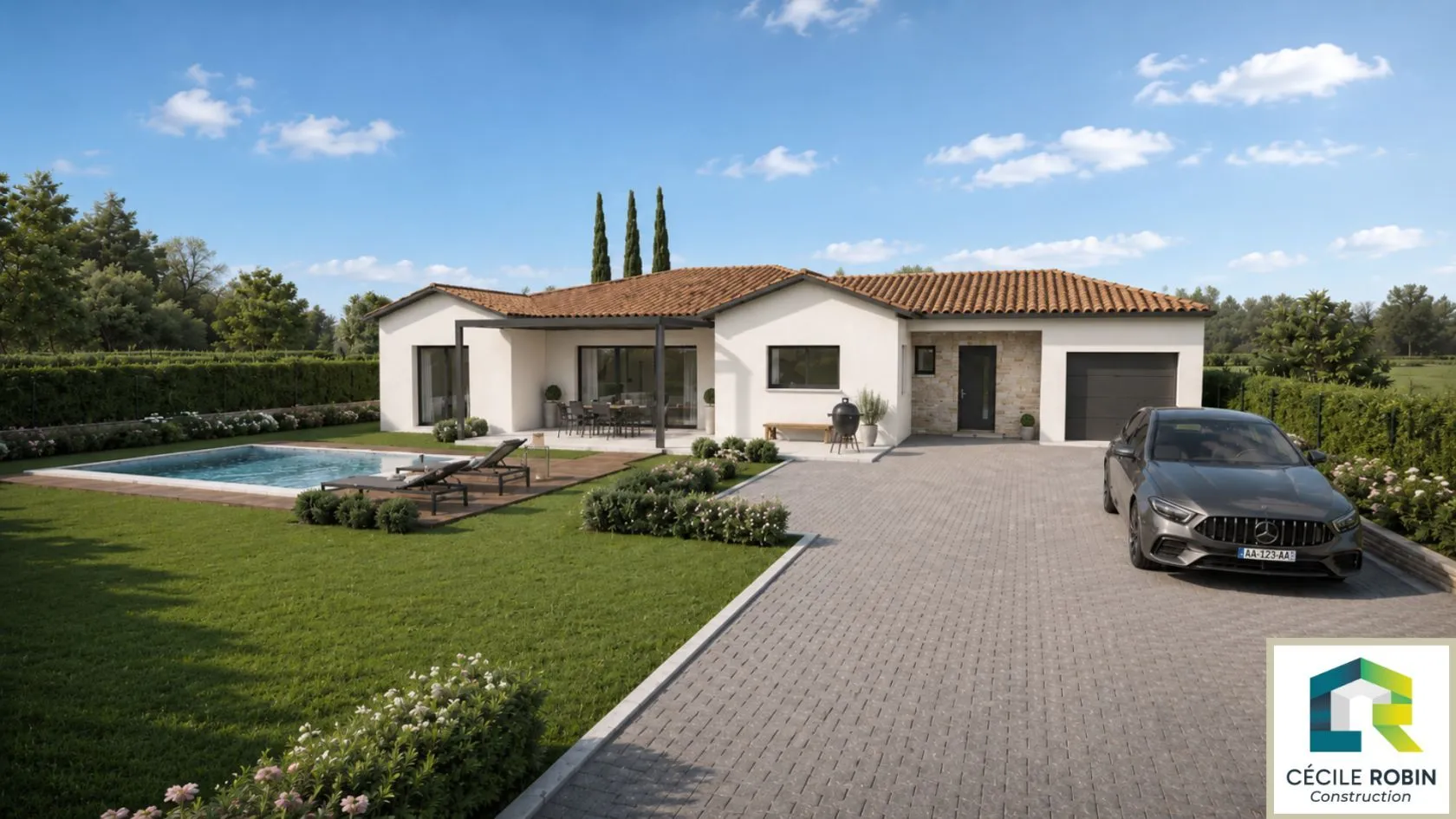 Maison neuve 115 m² à Garnerans (01140)