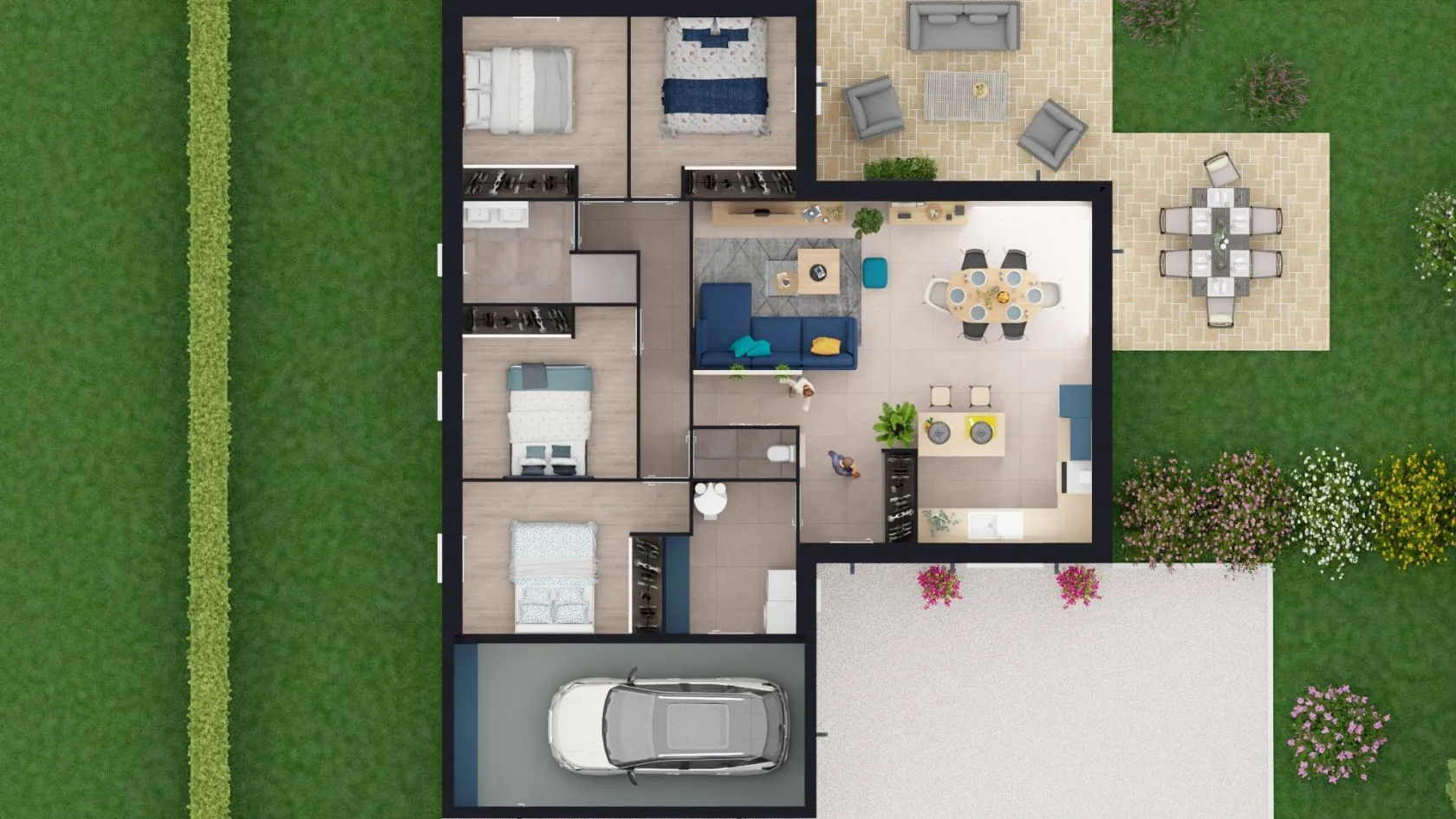 Maison neuve 101 m² à Lignerolles (03410)