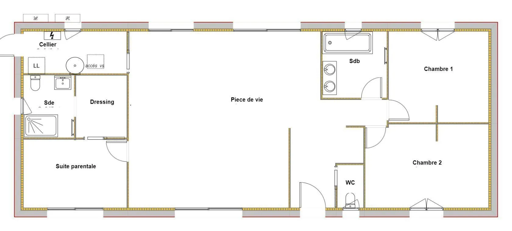 Maison neuve 60 m² à Mérignac (33700)