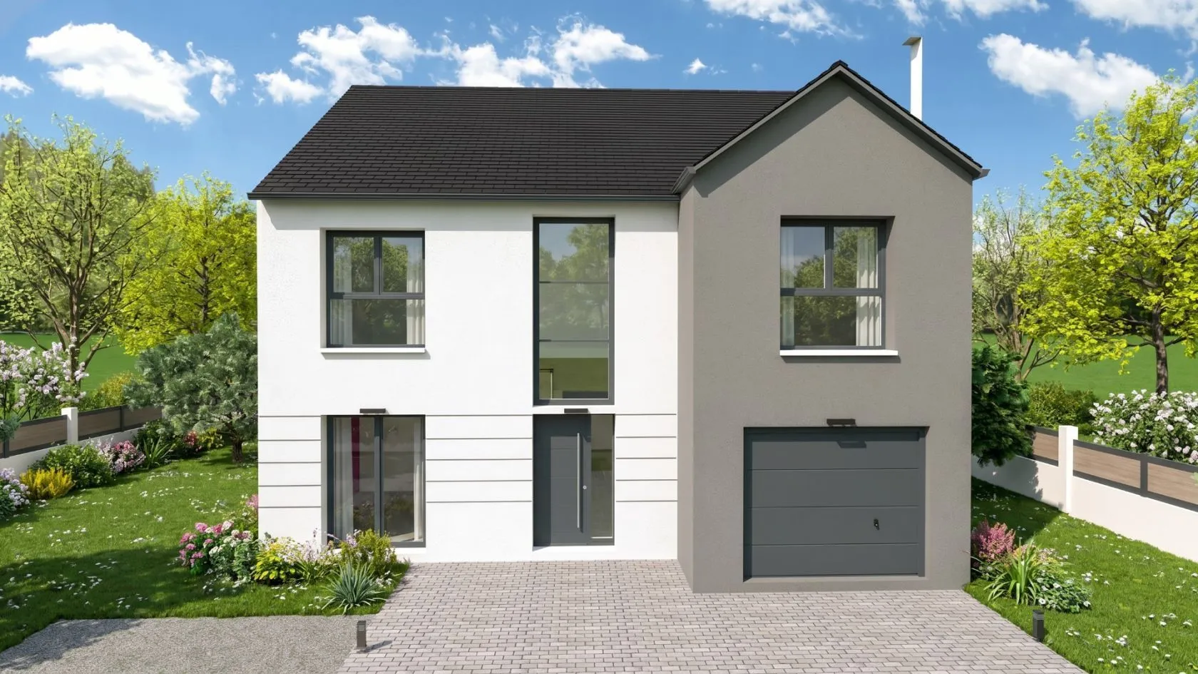 Maison neuve 130 m² à Fontenay-le-Vicomte (91540)
