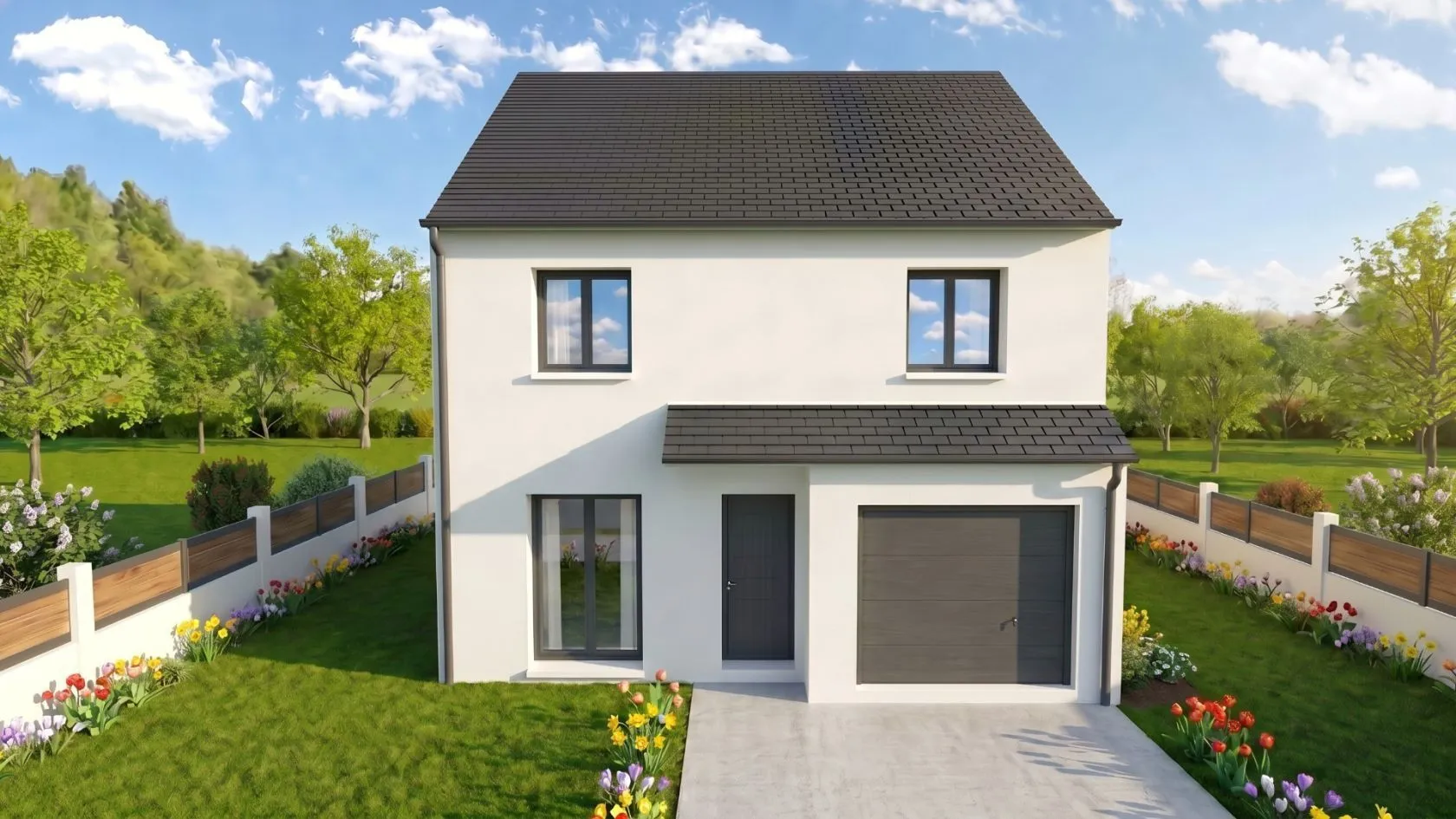 Maison neuve 90 m² à Houdan (78550)