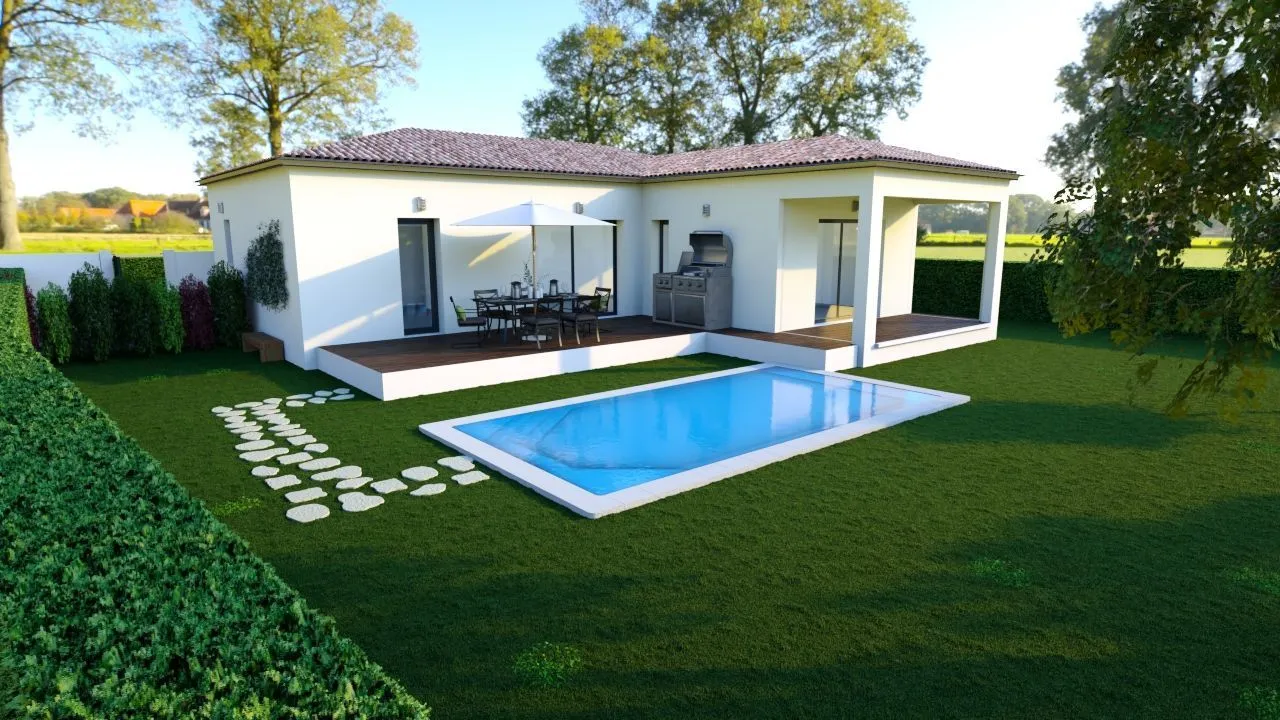 Maison neuve 90 m² à Saint-Saturnin-lès-Avignon (84450)