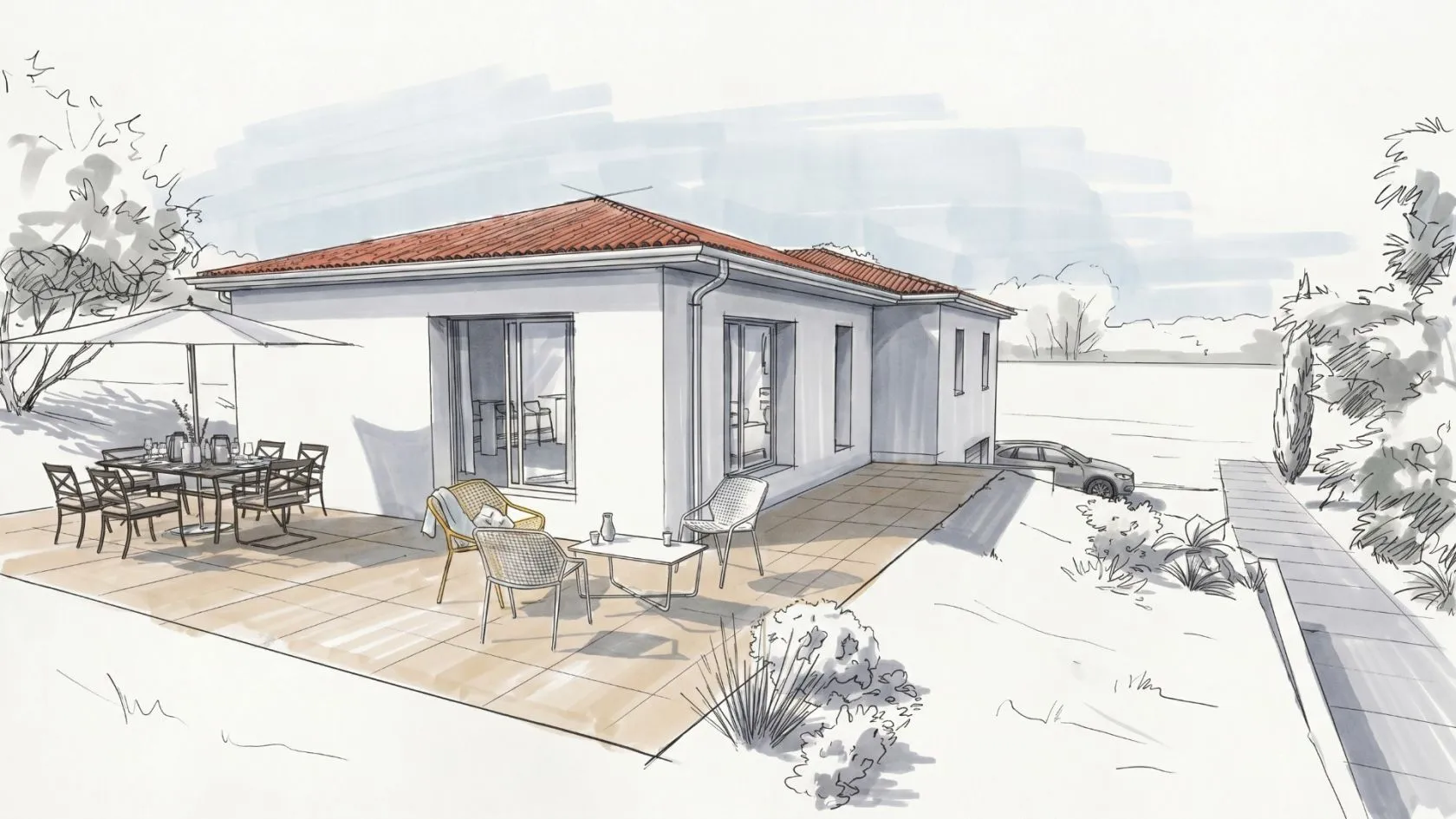 Maison neuve 99 m² à Saint-Romain-en-Jarez (42800)
