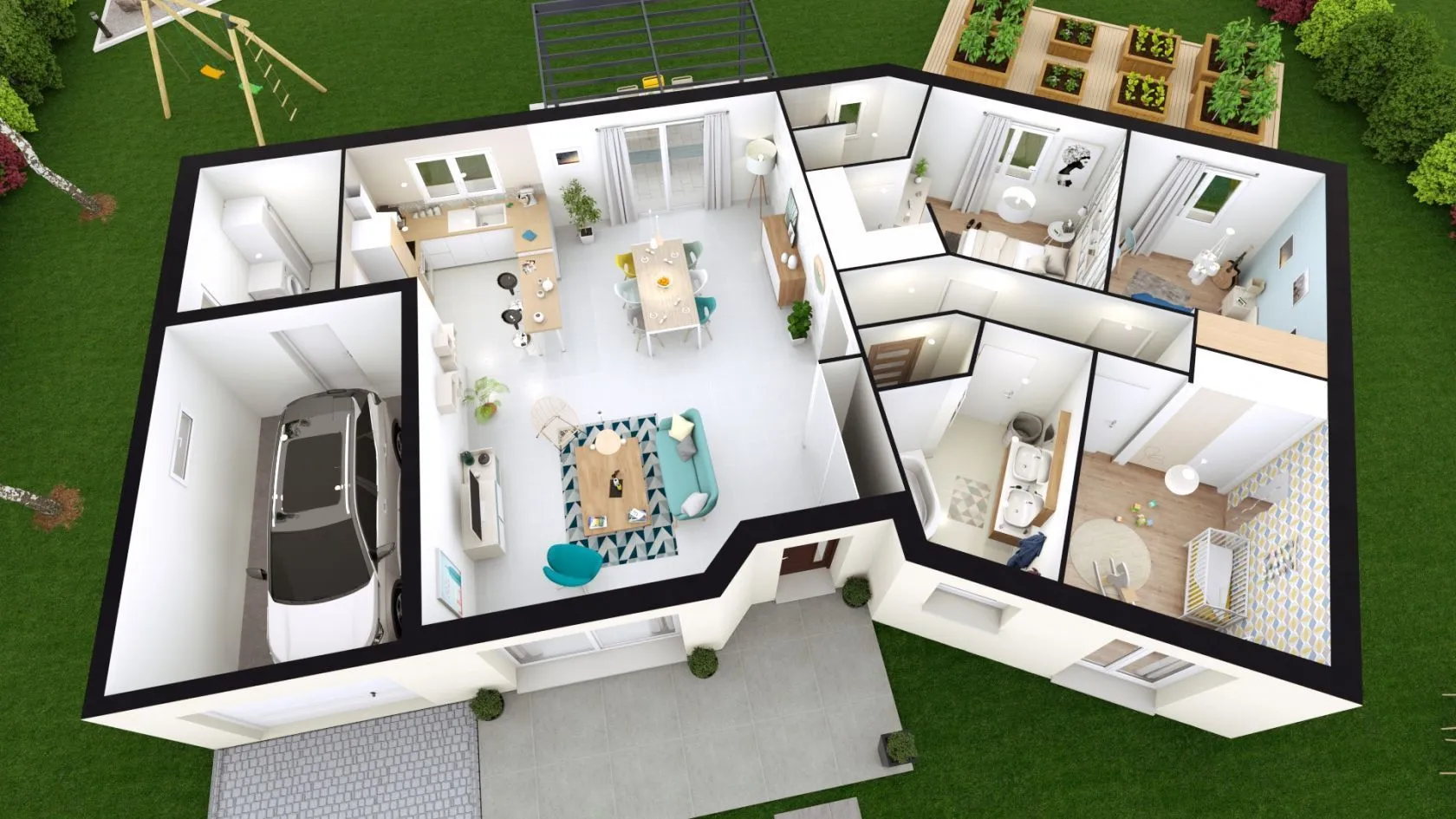 Maison neuve 106 m² à Montmerle-sur-Saone (01090)