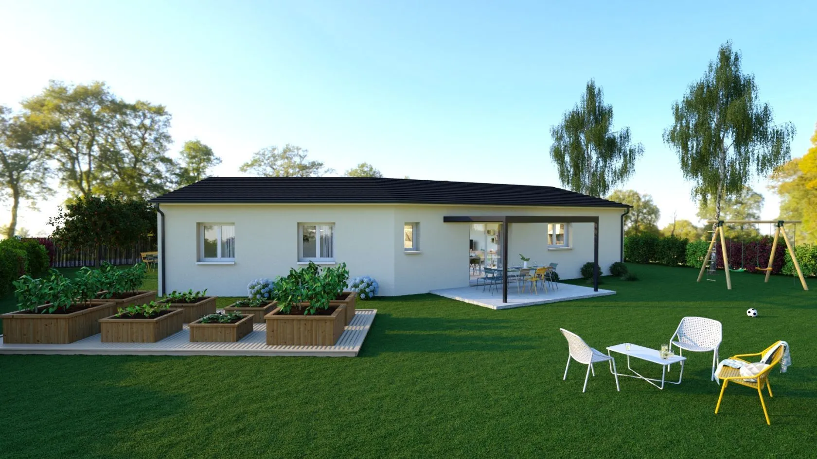 Maison neuve 106 m² à Montmerle-sur-Saone (01090)