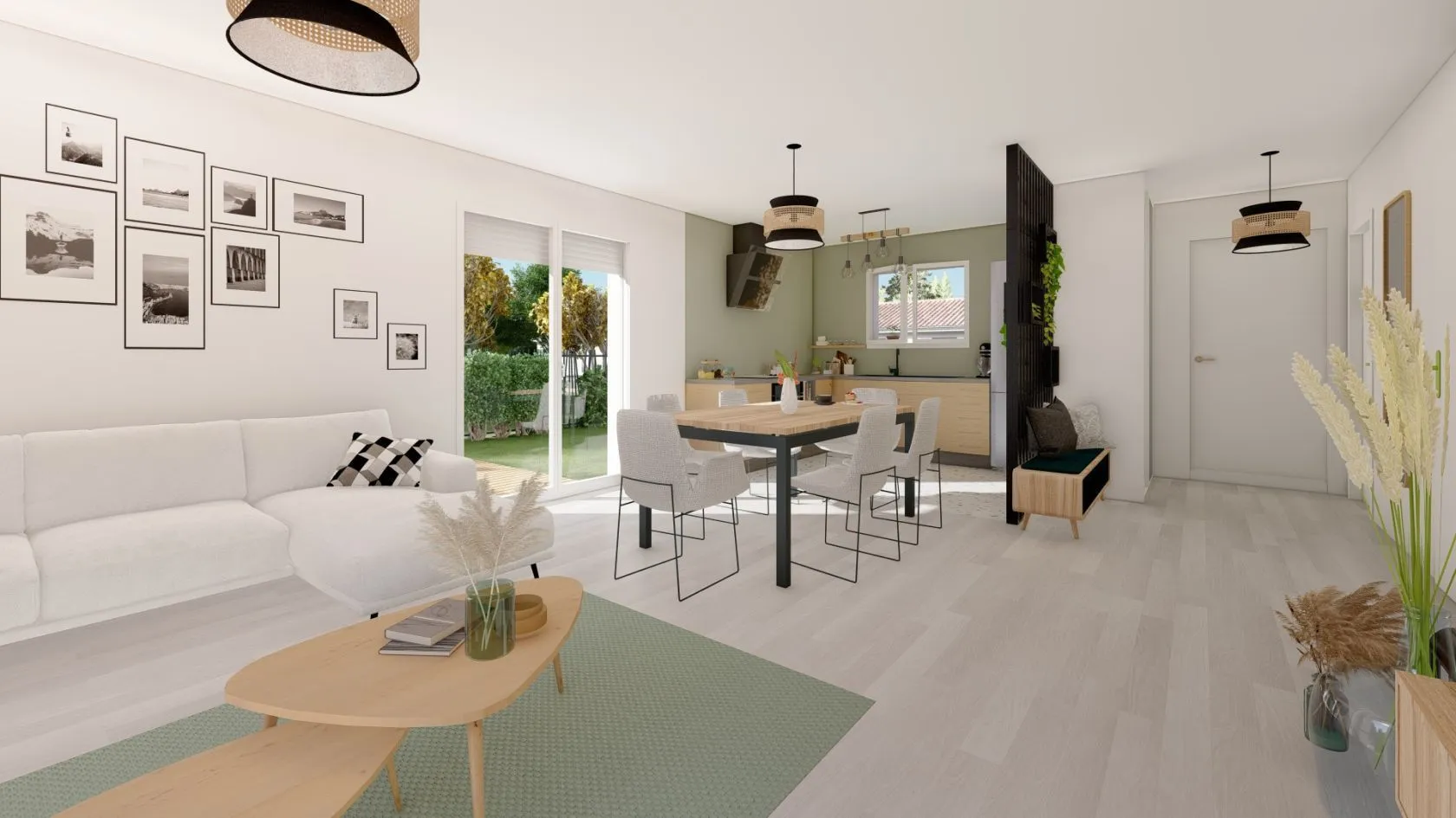 Maison neuve 80 m² à Bougue (40090)