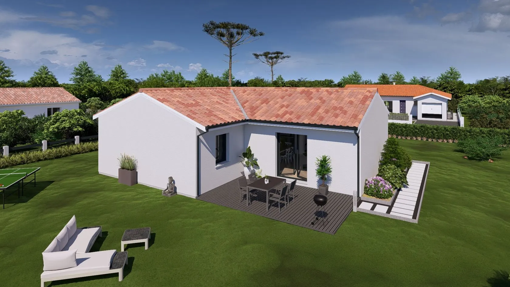 Maison neuve 95 m² à Léon (40550)