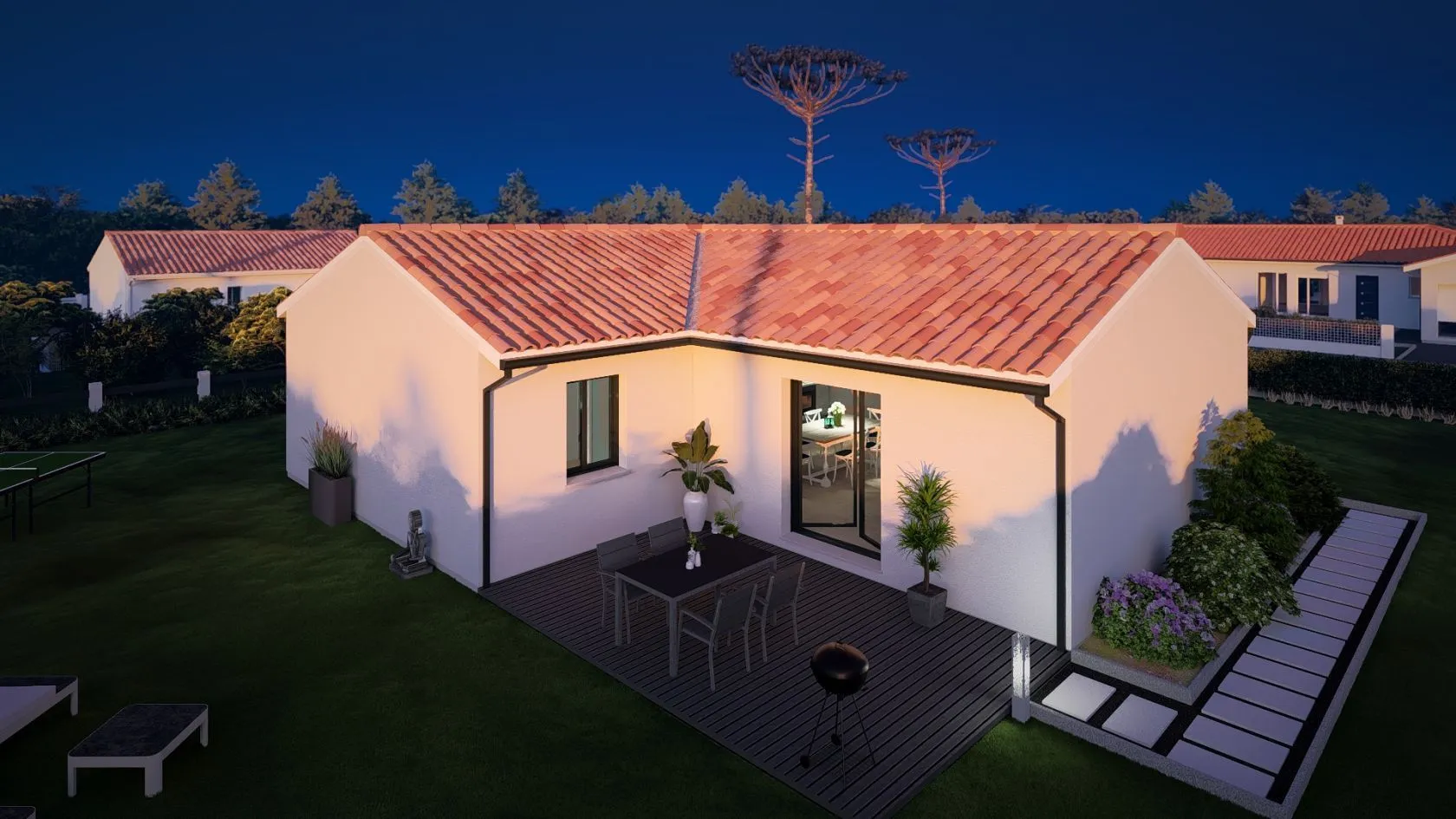 Maison neuve 95 m² à Léon (40550)