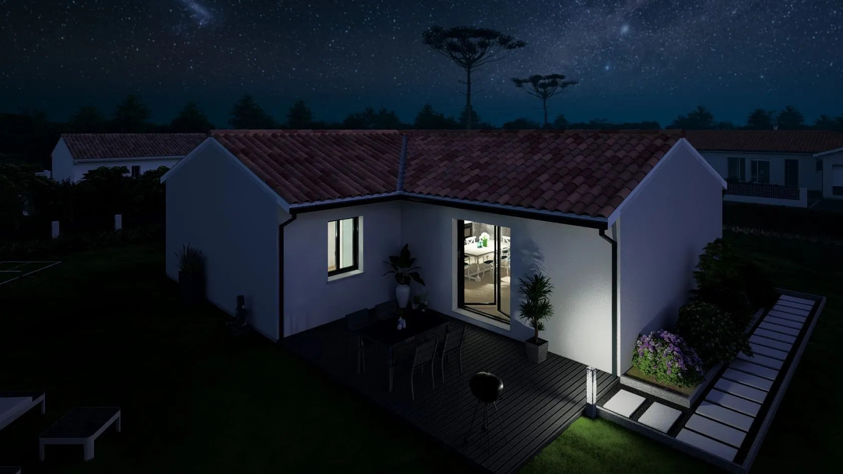 Maison neuve 95 m² à Léon (40550)