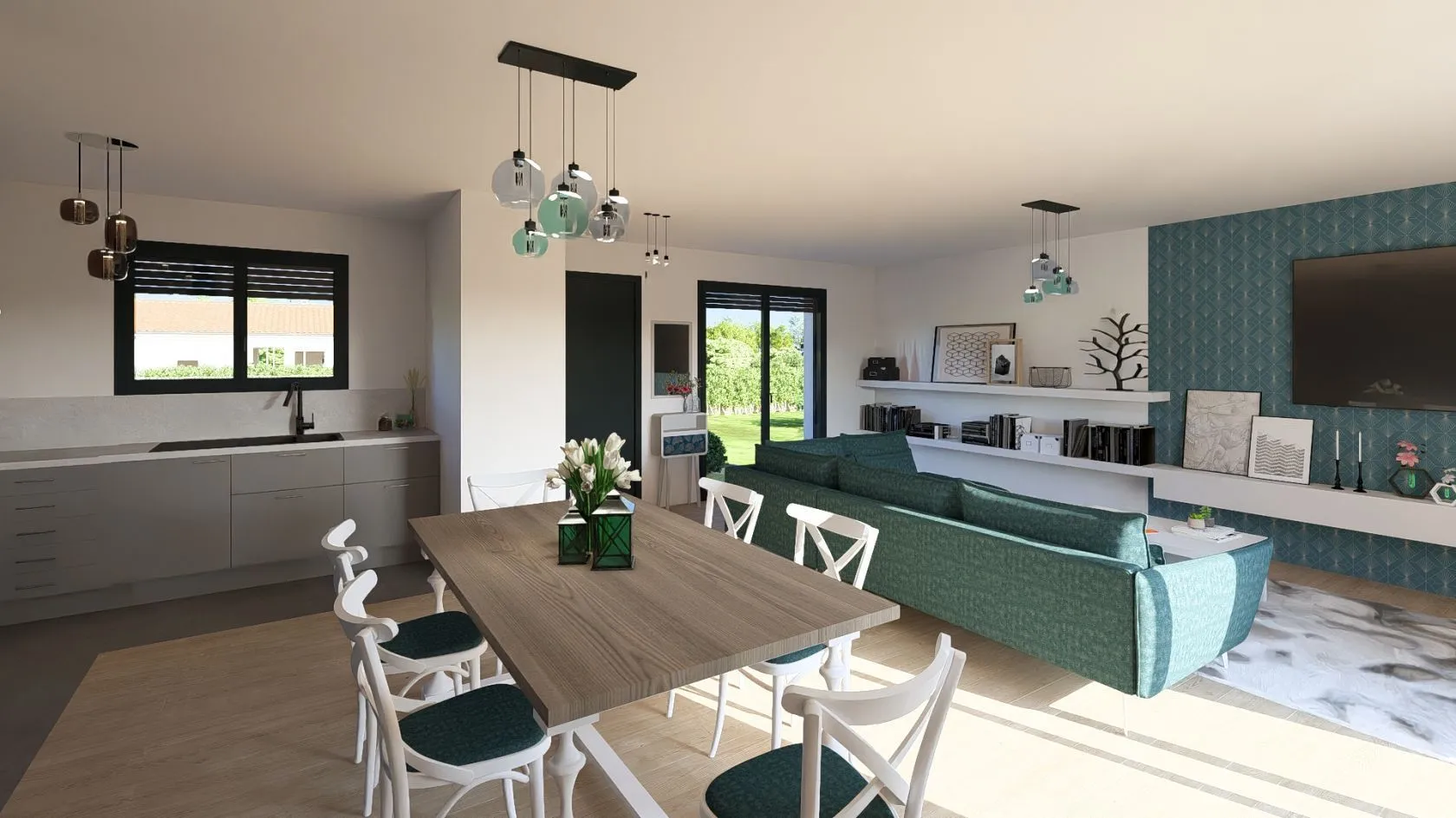 Maison neuve 95 m² à Léon (40550)
