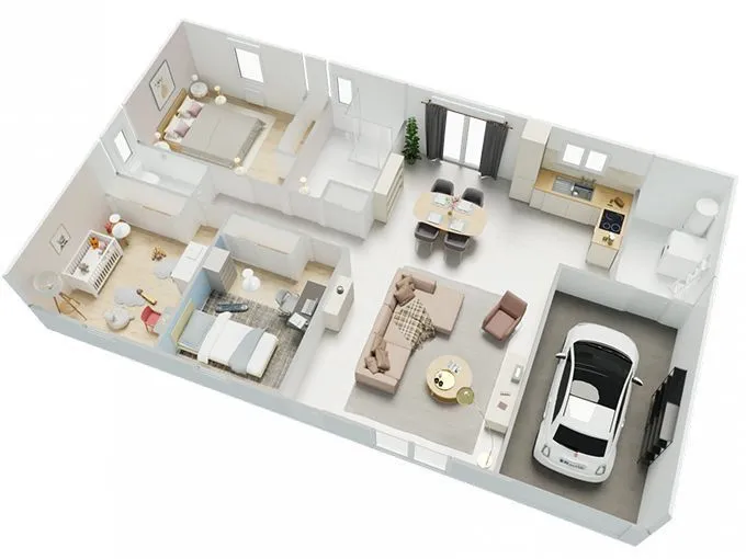 Maison neuve 84 m² à Peyrilhac (87510)