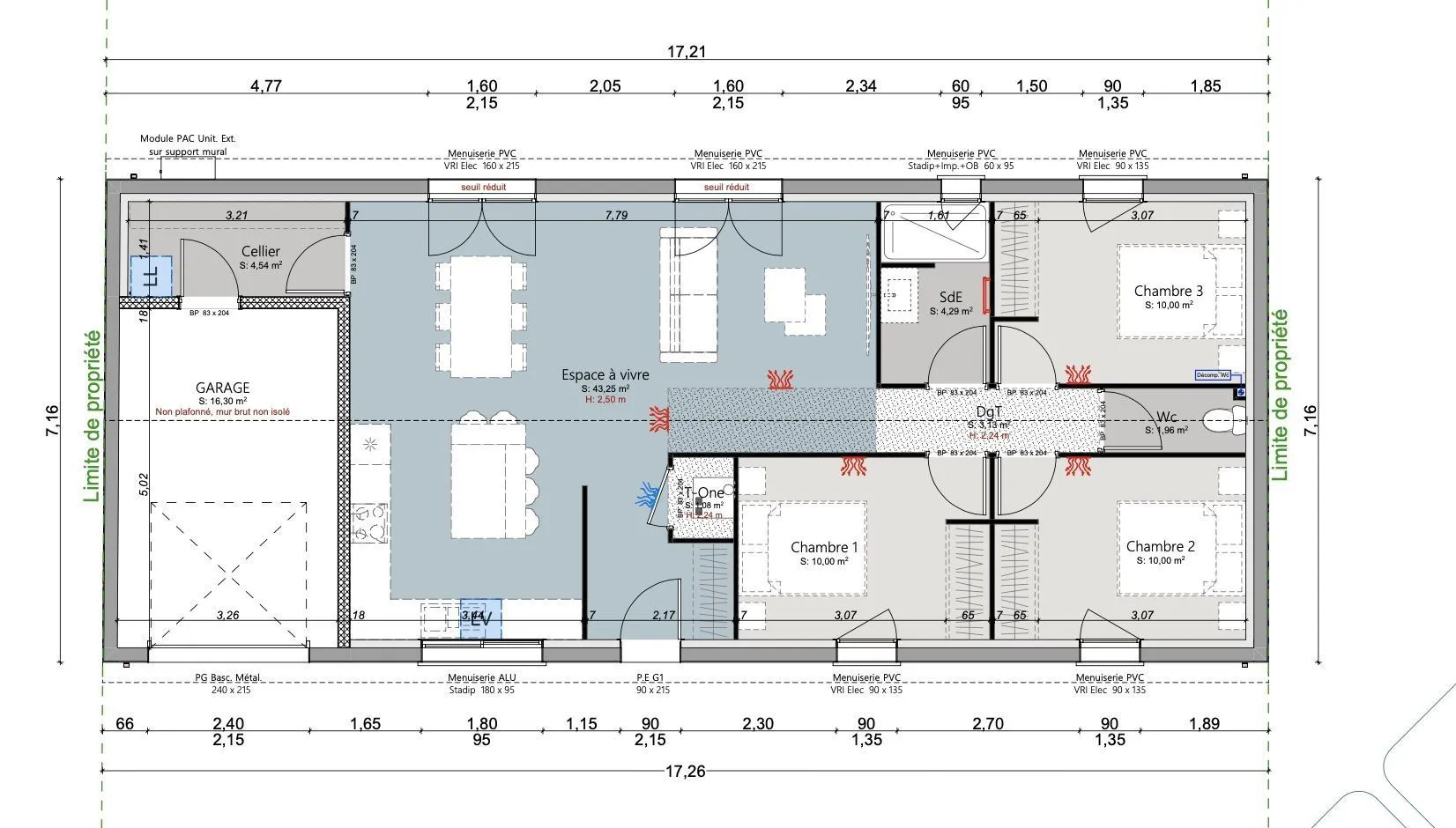 Maison neuve 88 m² à Castelnau-de-Médoc (33480)