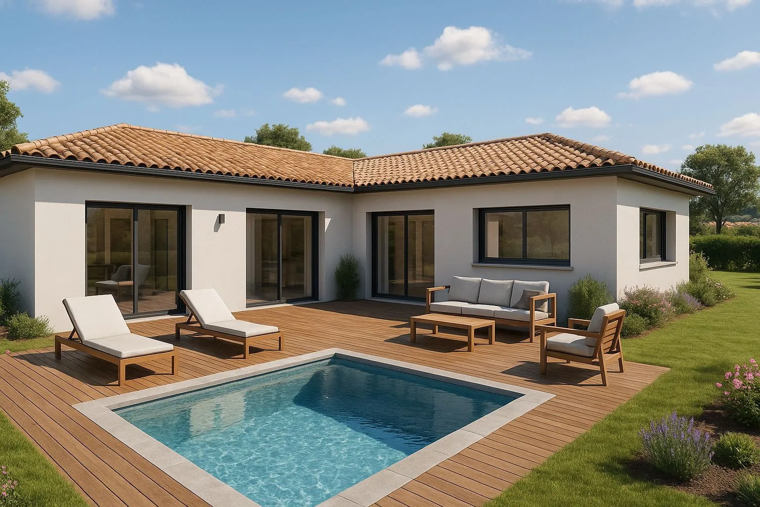 Maison neuve 108 m² à Biganos (33380)