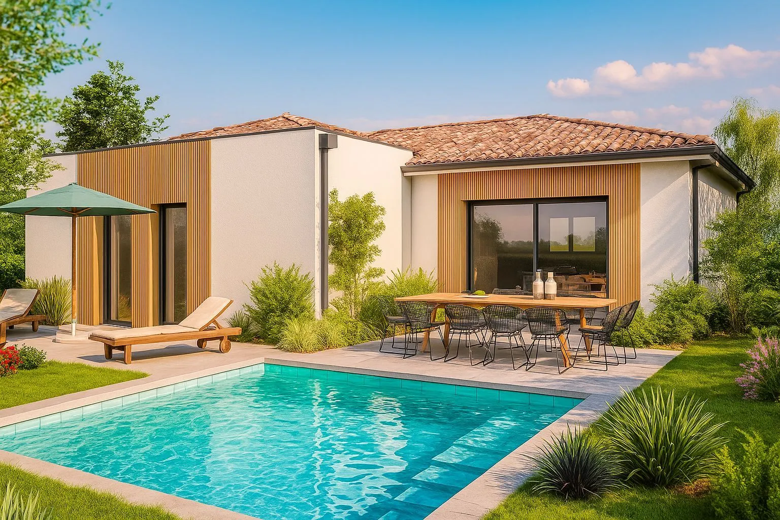 Maison neuve 110 m² à Biscarrosse (40600)
