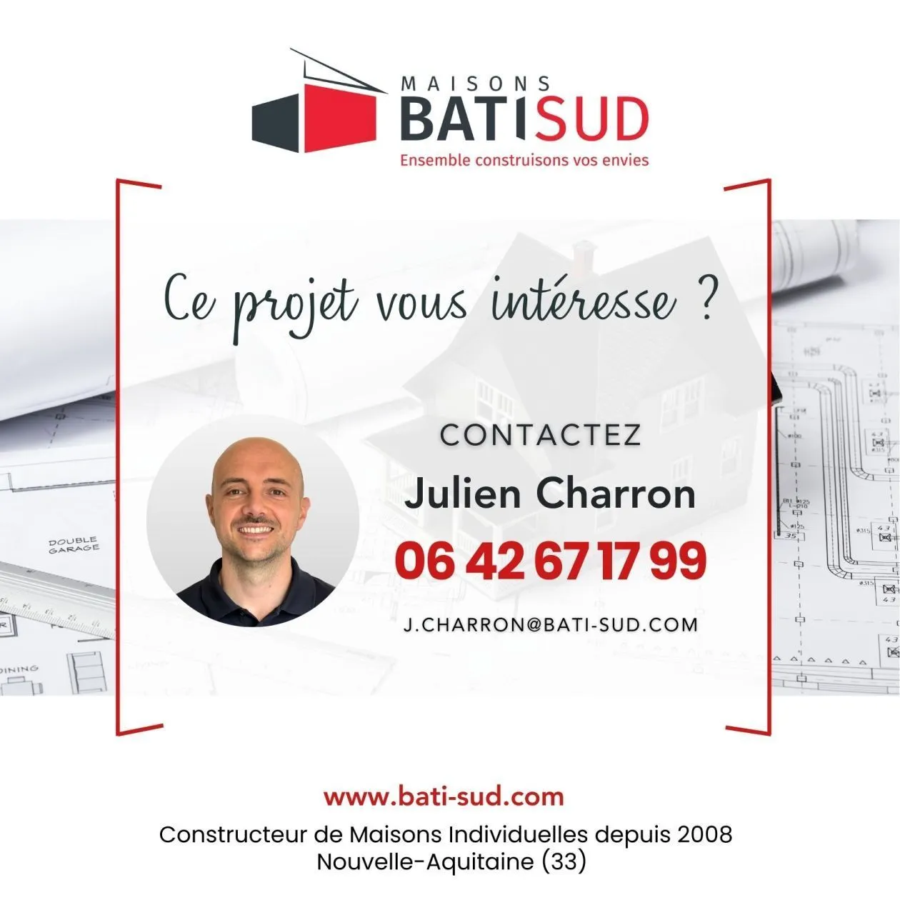 Maison neuve 104 m² à Bouliac (33270)