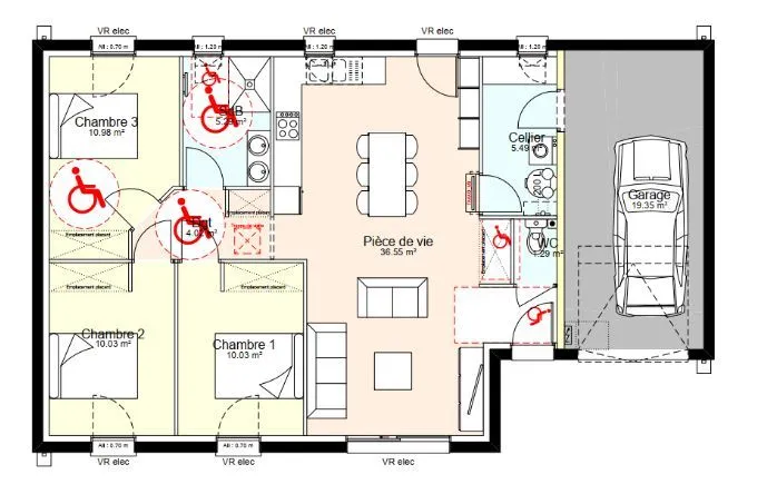 Maison neuve 80 m² à Vouillé (86190)