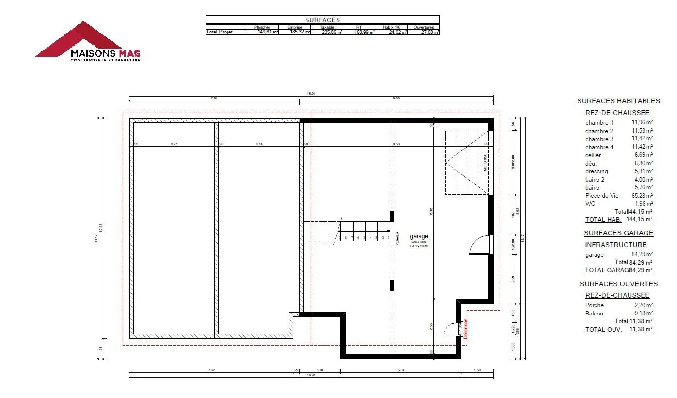 Maison neuve 144 m² à La Roche-Blanche (63670)