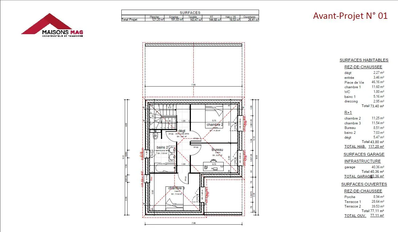 Maison neuve 118 m² à Chanonat (63450)