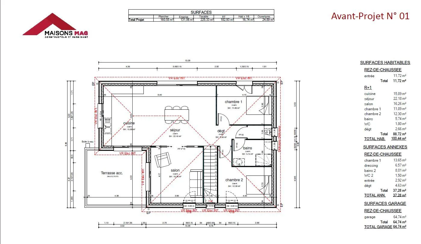 Maison neuve 137 m² à Chanonat (63450)