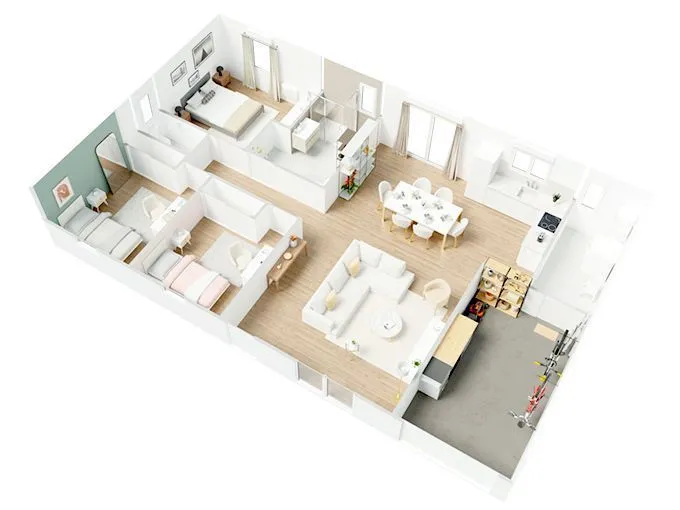 Maison neuve 95 m² à La Souterraine (23300)