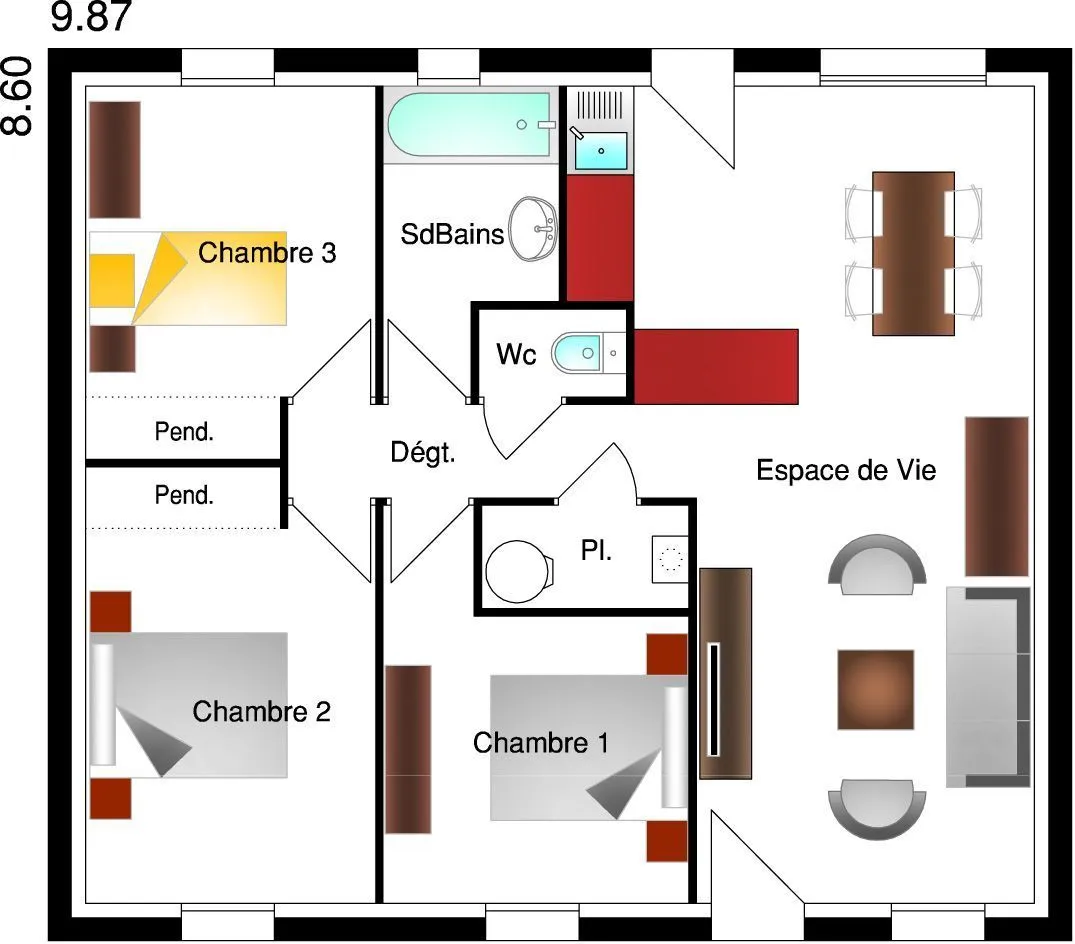 Fanny 2ch70 — modèle de maison