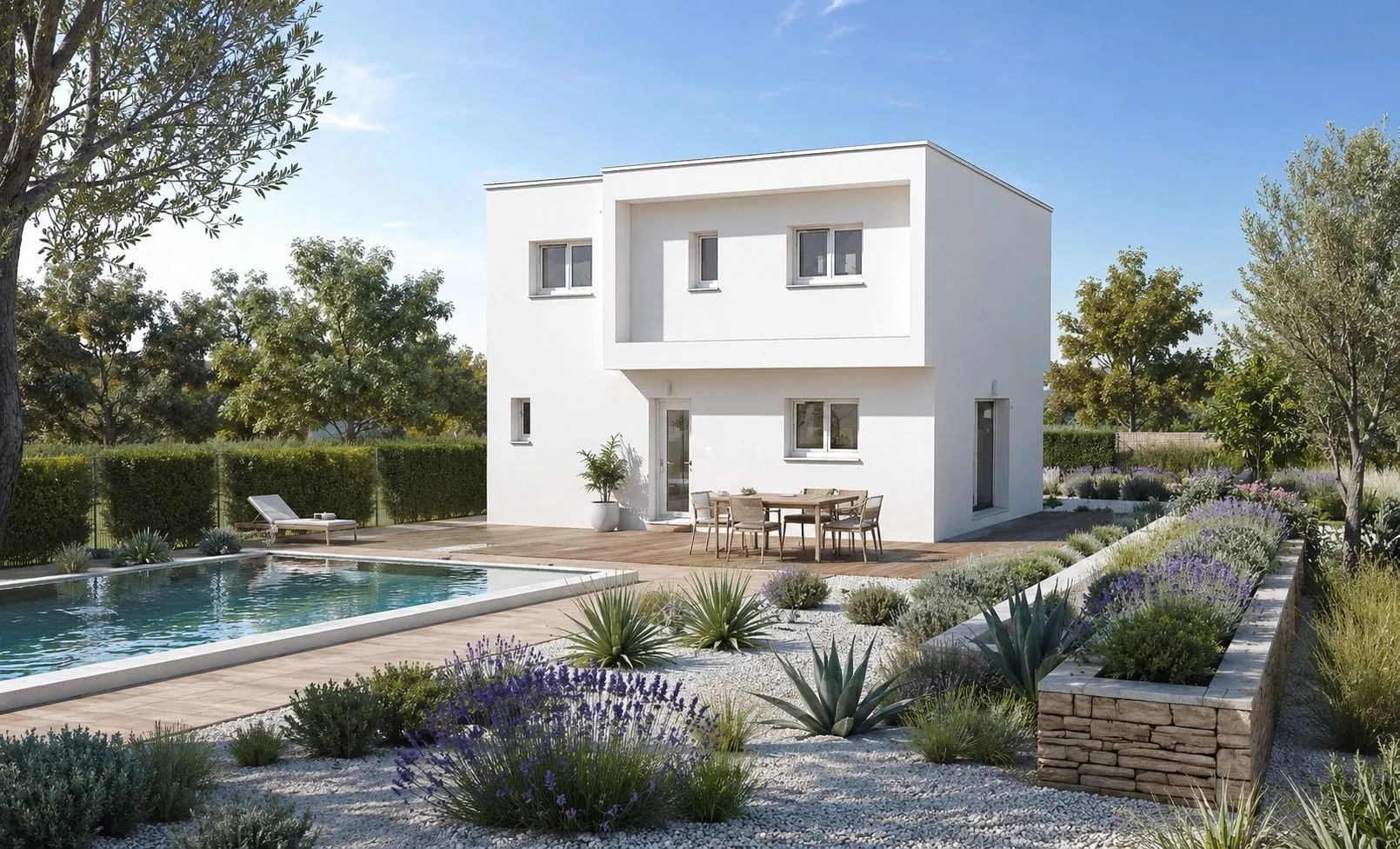 Maison neuve 99 m² à Saint-Laurent-d'Aigouze (30220)