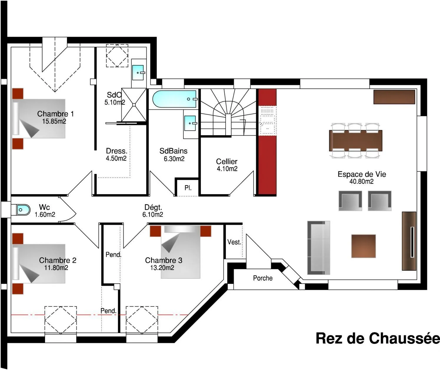 Nina 3ch110 — modèle de maison