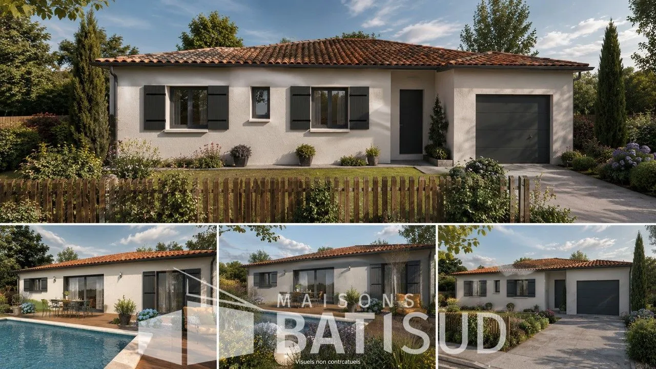 Maison neuve 90 m² à Brach (33480)