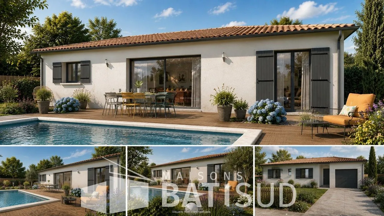 Maison neuve 90 m² à Brach (33480)