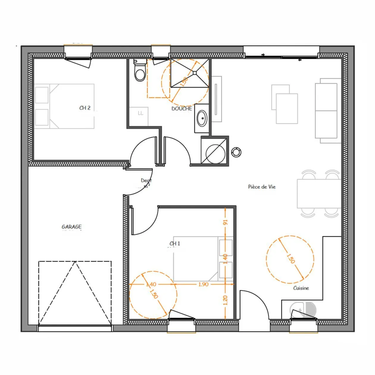 Maison neuve 63 m² à Saint-Jean-de-Monts (85160)