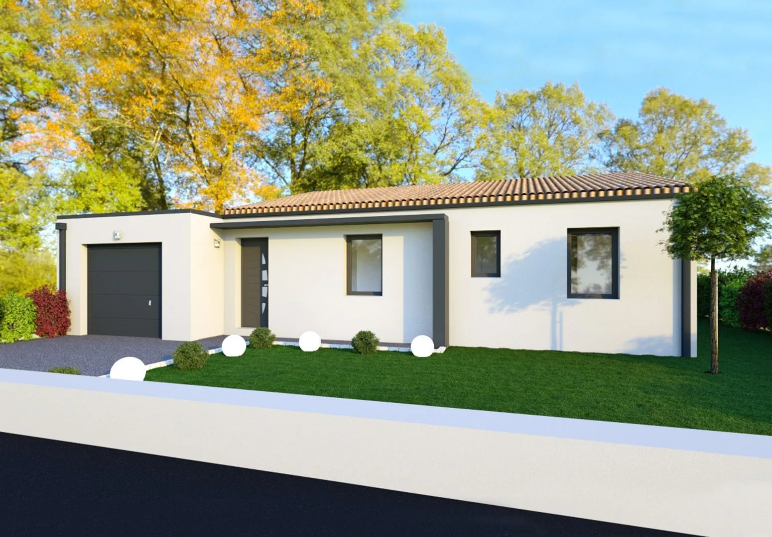 Maison neuve 87 m² à Bois-de-Céné (85710)