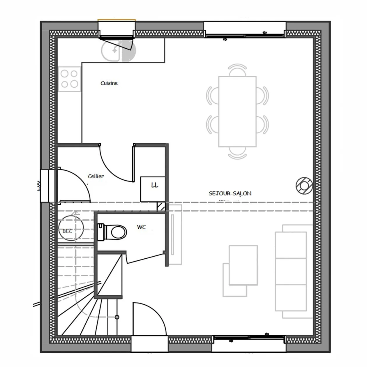 Maison neuve 81 m² à Martinet (85150)