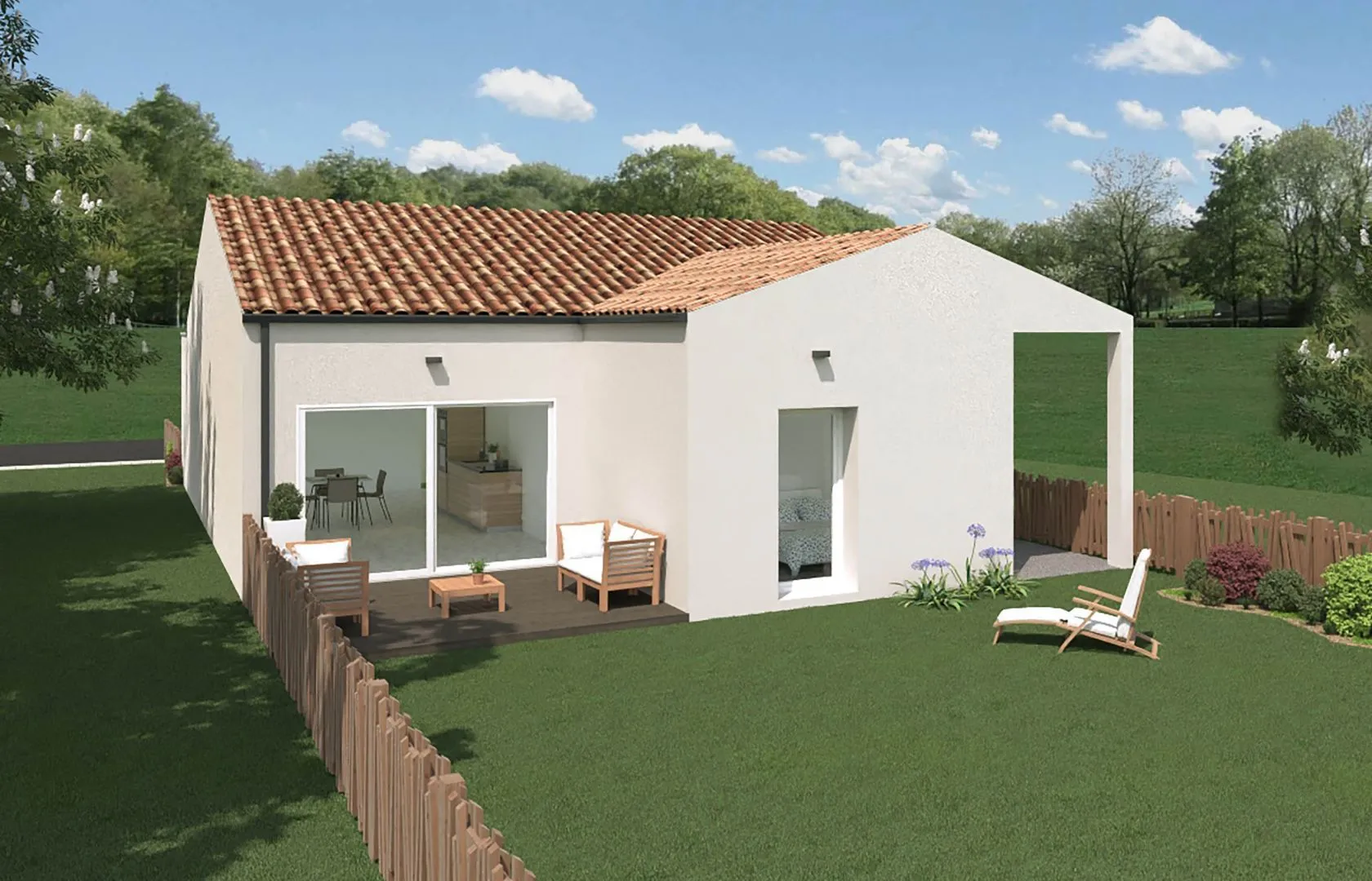 Maison neuve 74 m² à Châteauneuf (85710)
