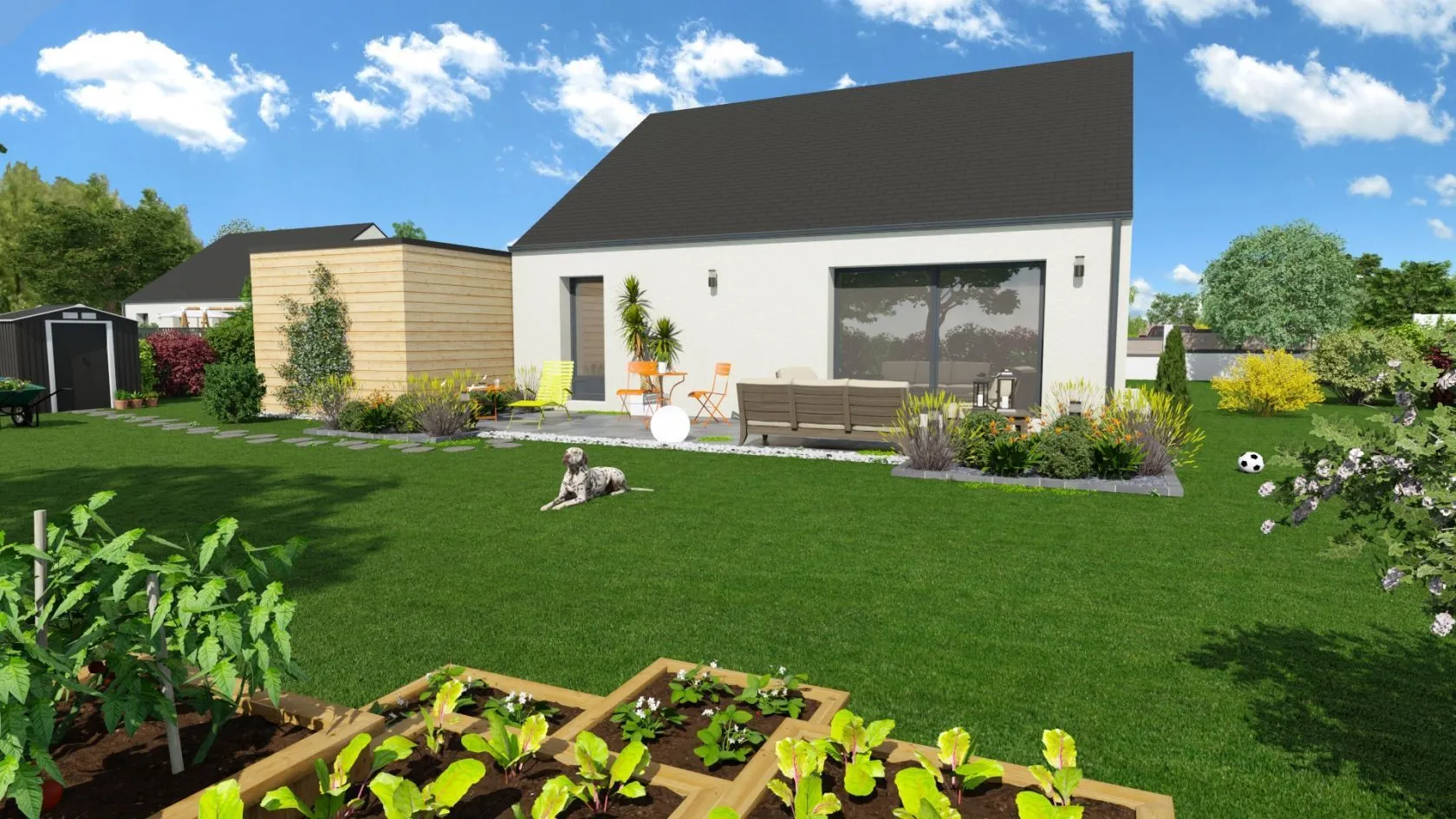 Maison neuve 80 m² à Graye-sur-Mer (14470)