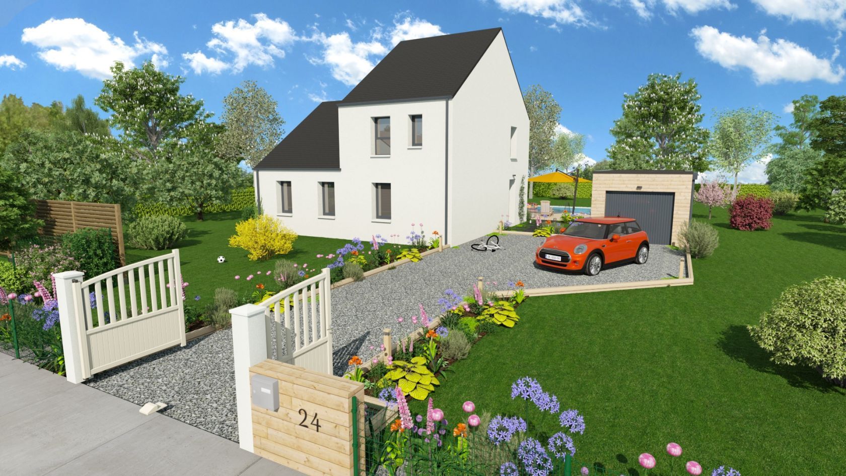 Optima 110, modèle de maison Maisons BEBIUM - Puy-de-Dôme