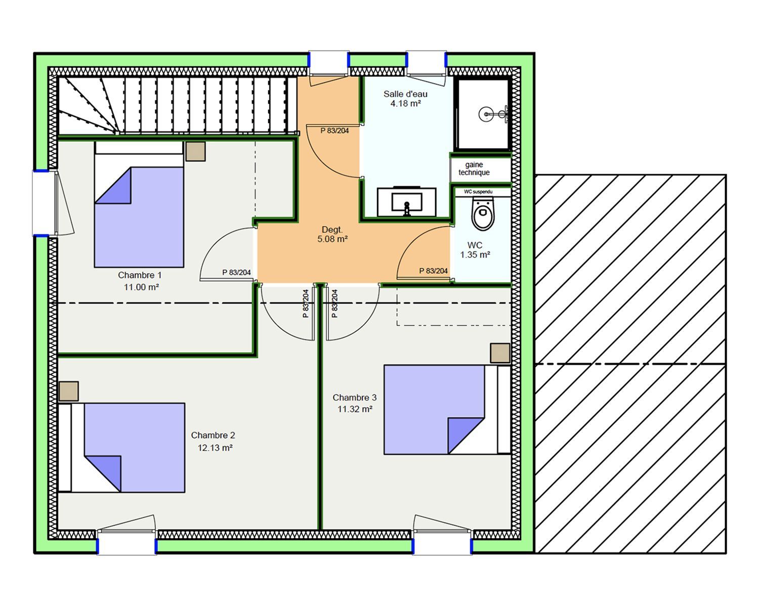 Maison neuve 93 m² à Verson (14790)