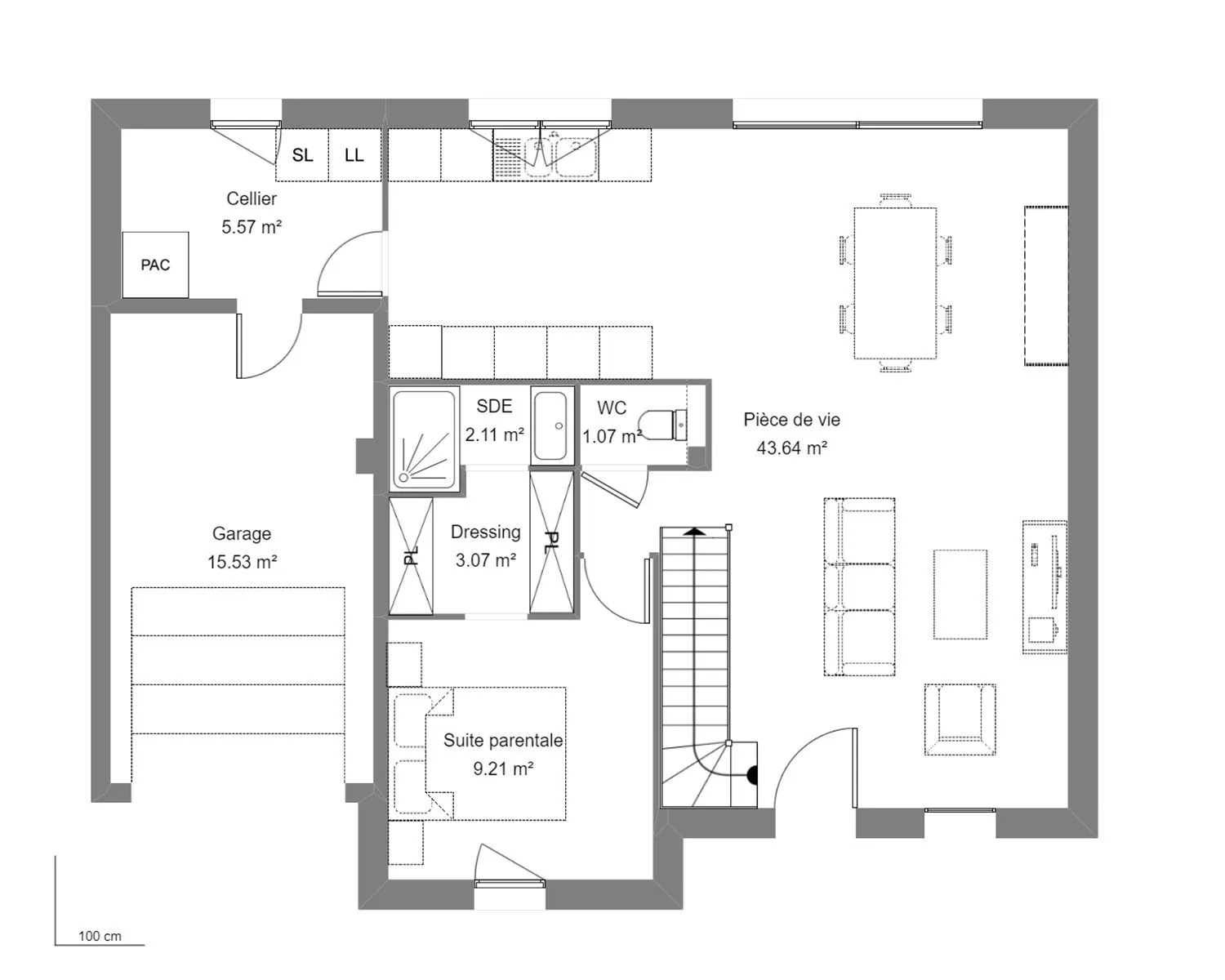 Galet 4ch 117 — modèle de maison