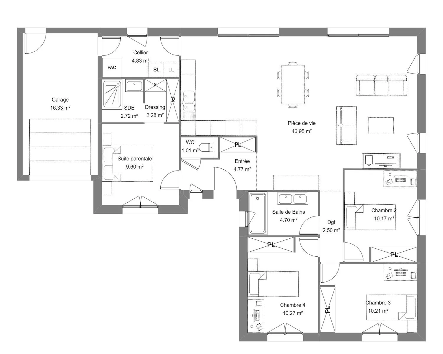 Bellini 4ch 110 — modèle de maison