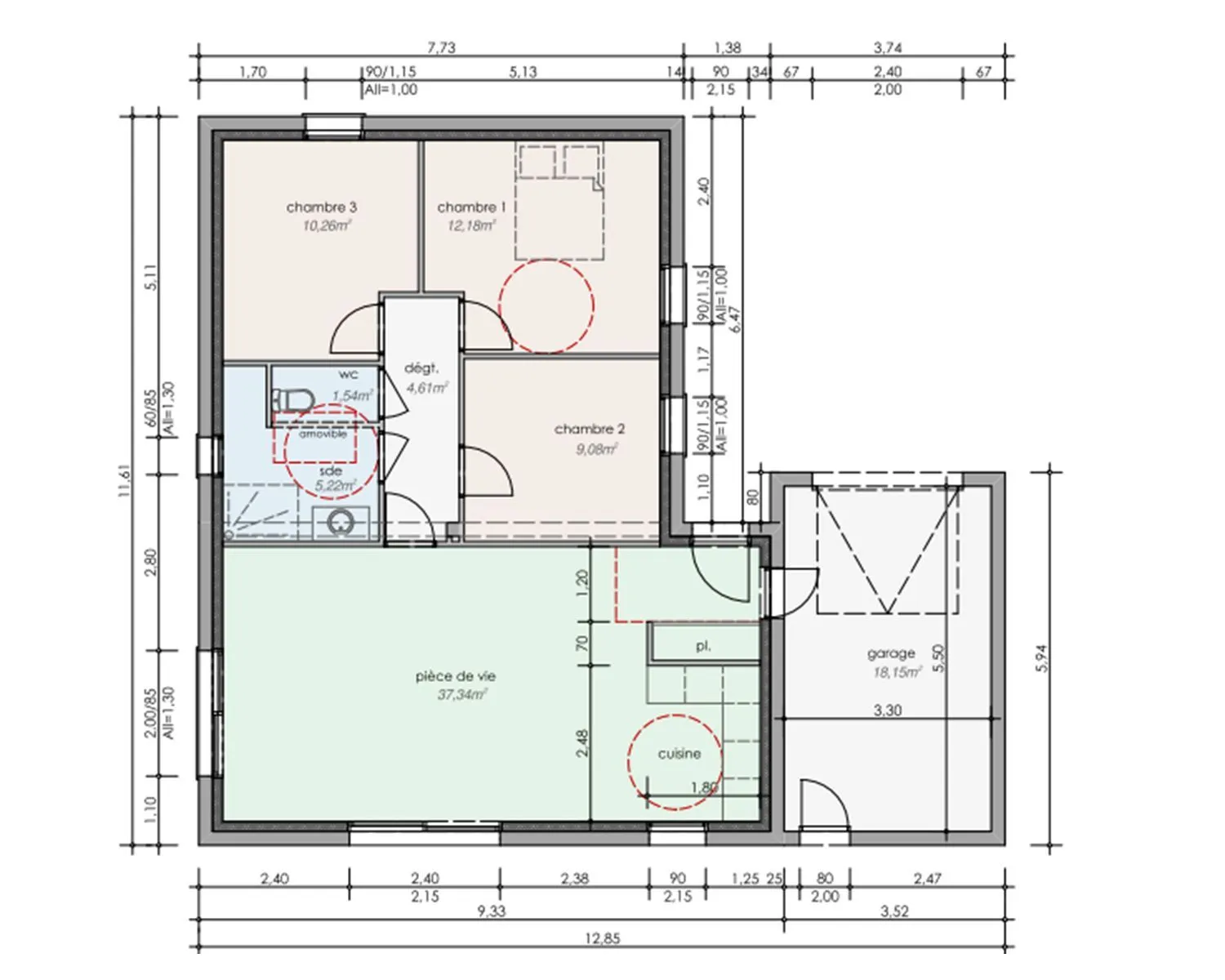 Maison neuve 80 m² à La Trinité-sur-Mer (56470)
