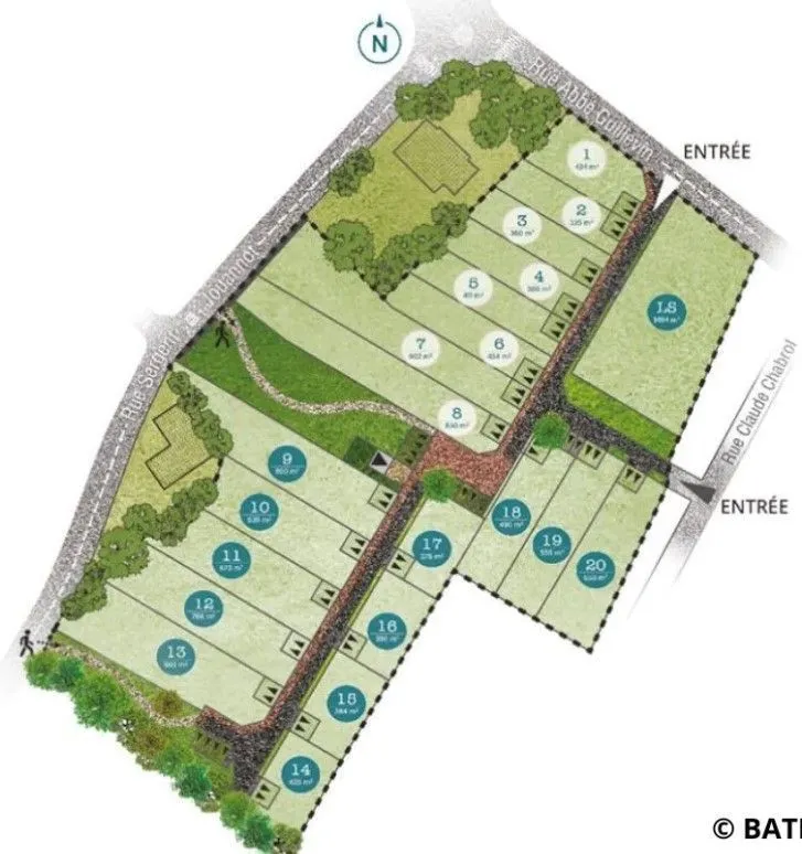 Terrain à bâtir 411 m² à Ploeren (56880)