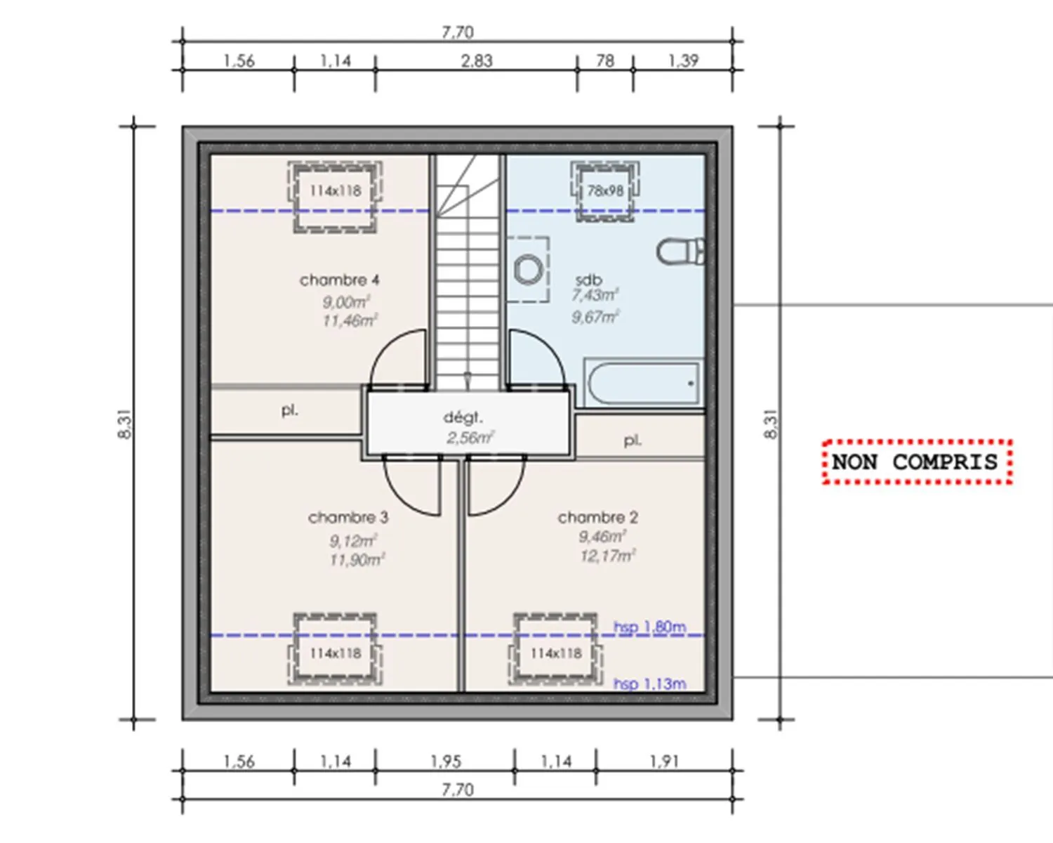Maison neuve 86 m² à Noyal-Muzillac (56190)