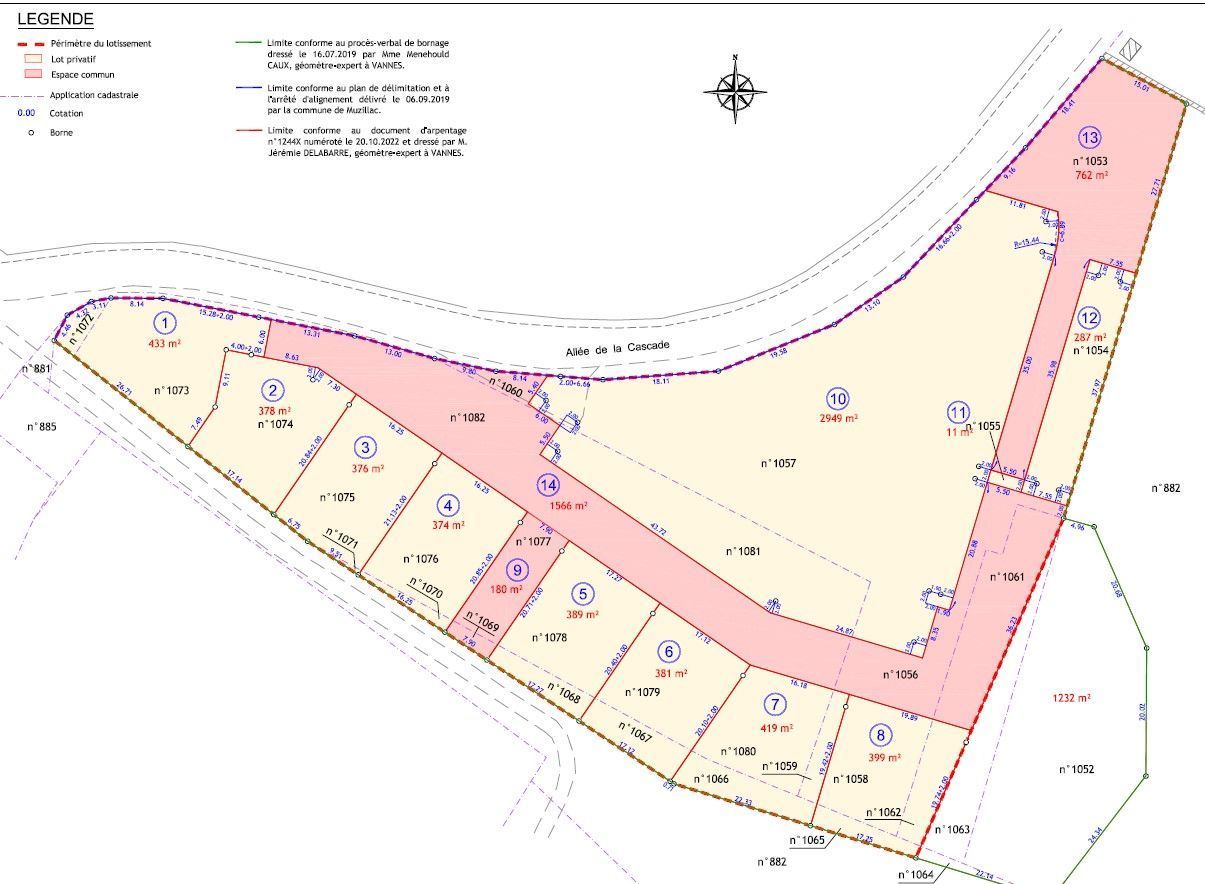 Terrain à bâtir 419 m² à Muzillac (56190)