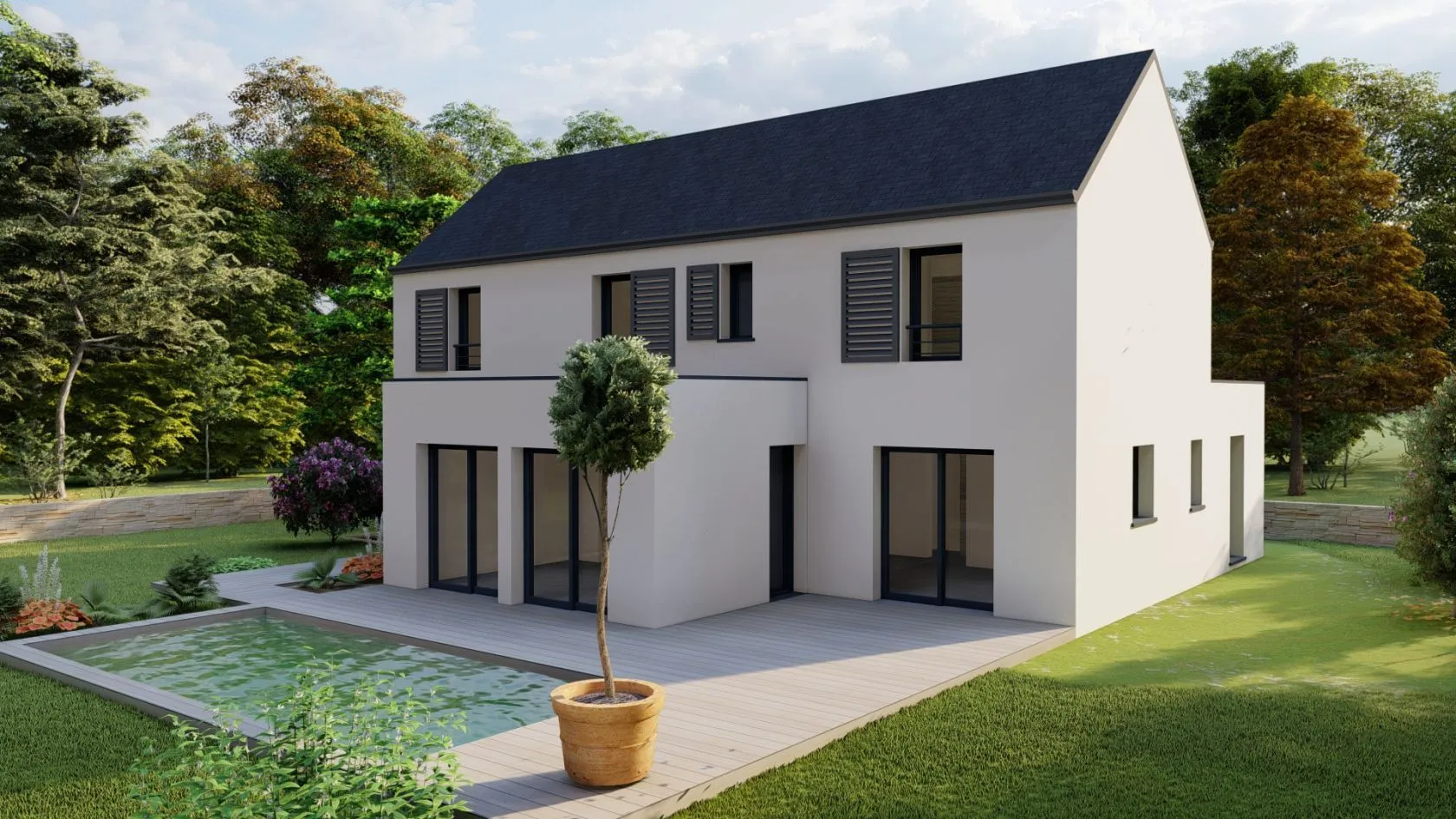 Maison neuve 140 m² à Ambon (56190)