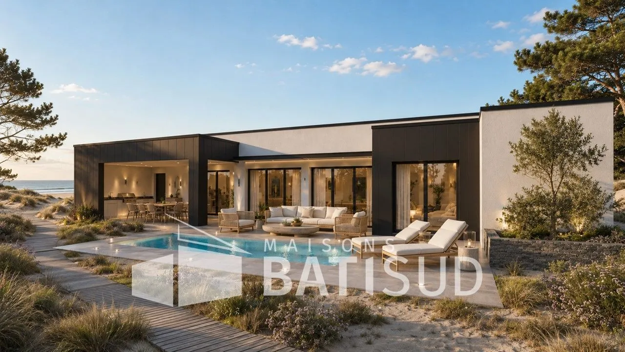Maison neuve 130 m² à Brach (33480)