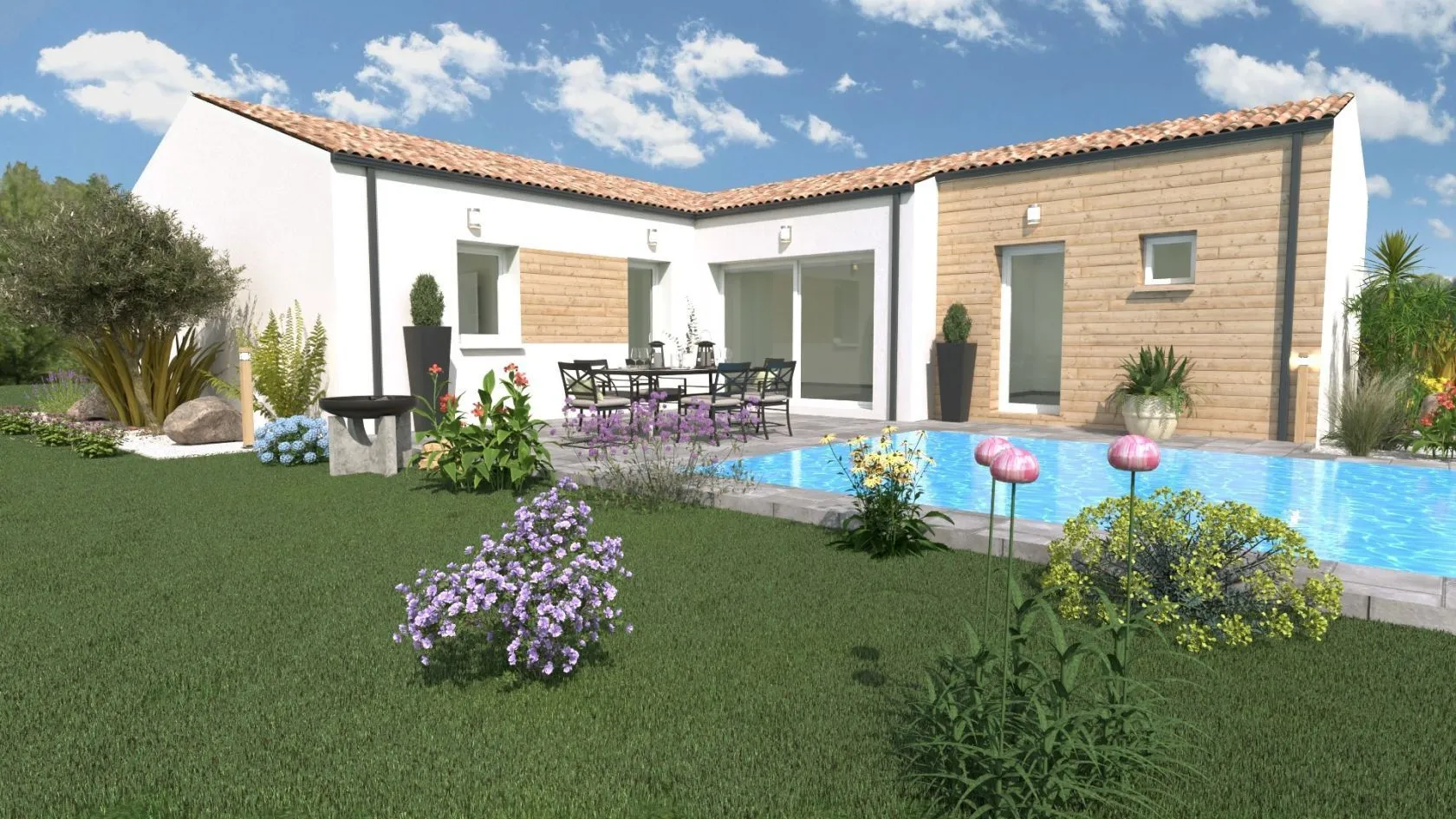 Maison neuve 90 m² à Loulay (17330)