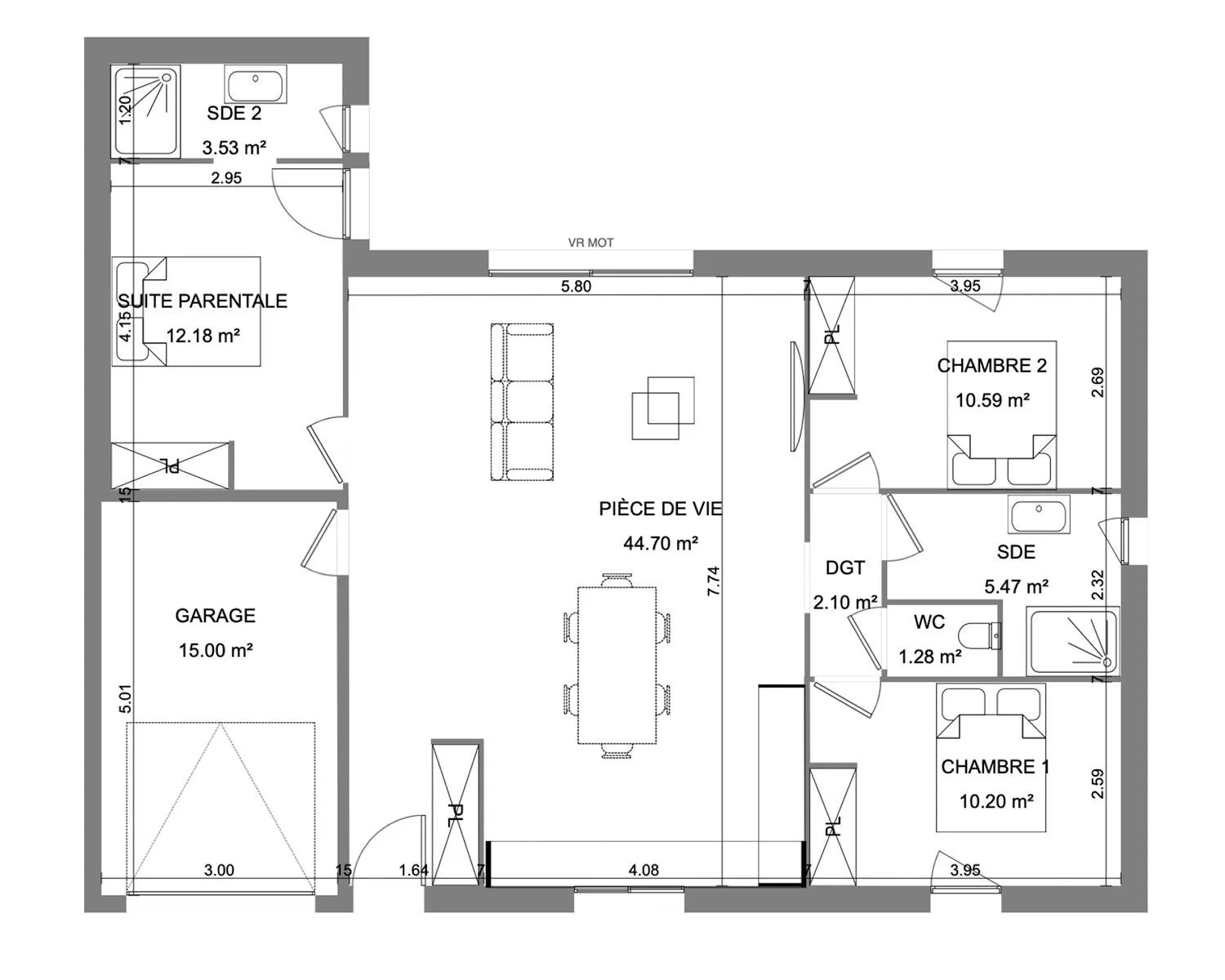 Nouveau L — modèle de maison
