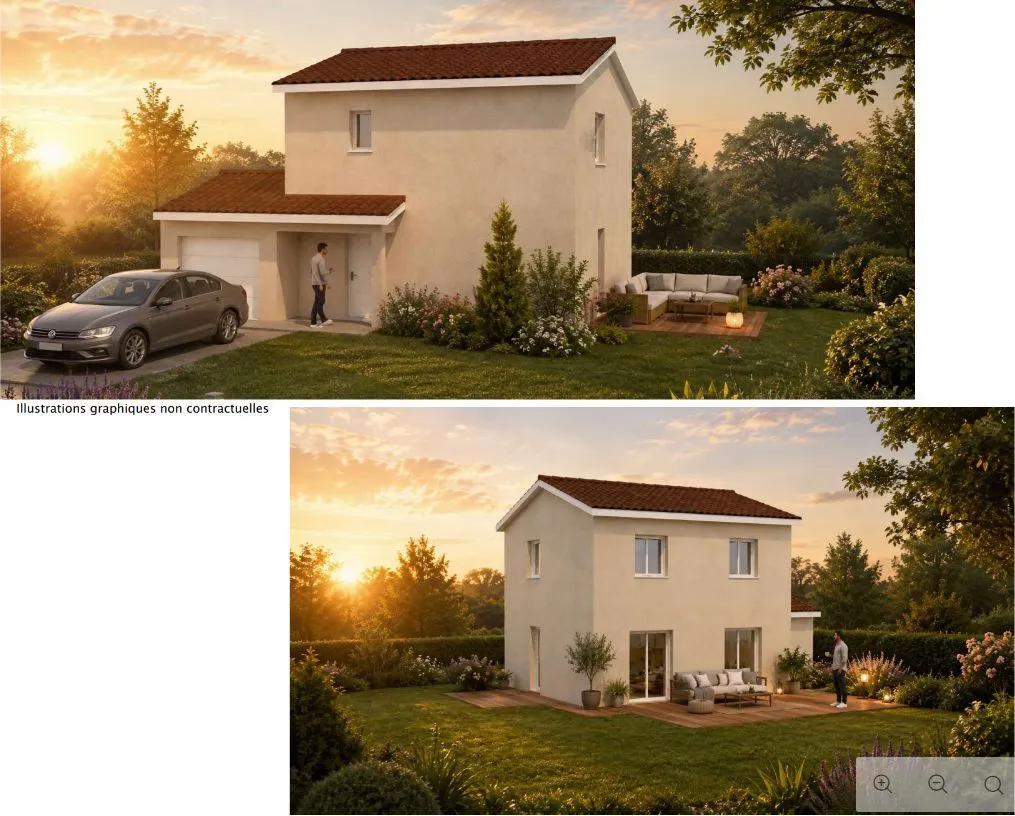 Maison neuve 85 m² à Saint-Didier-de-Formans (01600)