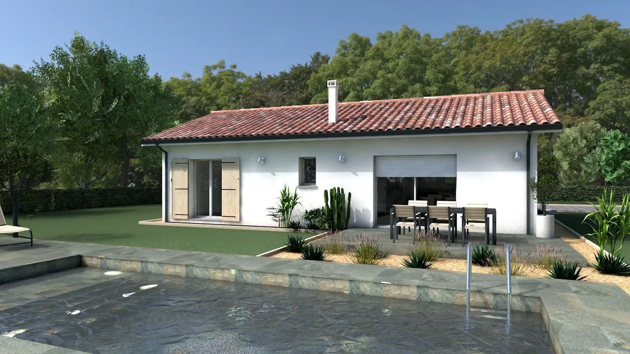 Maison neuve 80 m² à Saint-Pierre-du-Mont (40280)