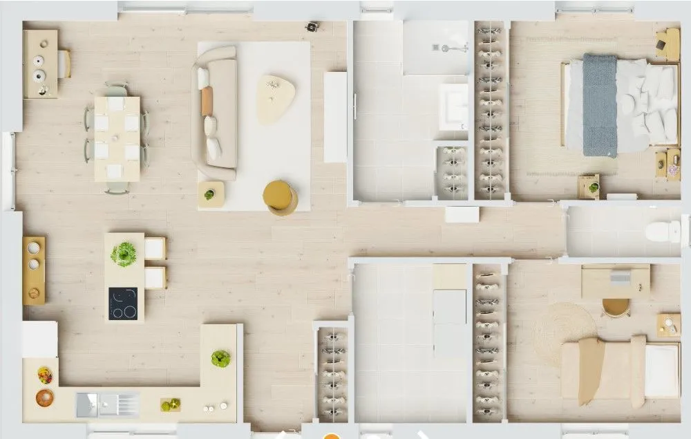 Maison neuve 80 m² à Saint-Pierre-du-Mont (40280)