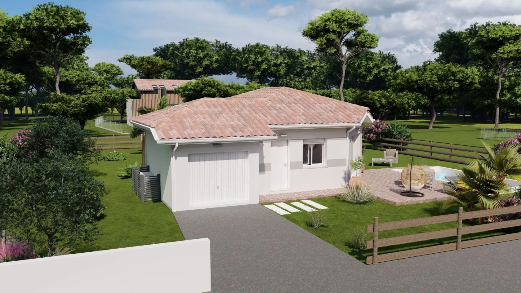Maison neuve 60 m² à Villeneuve-de-Marsan (40190)